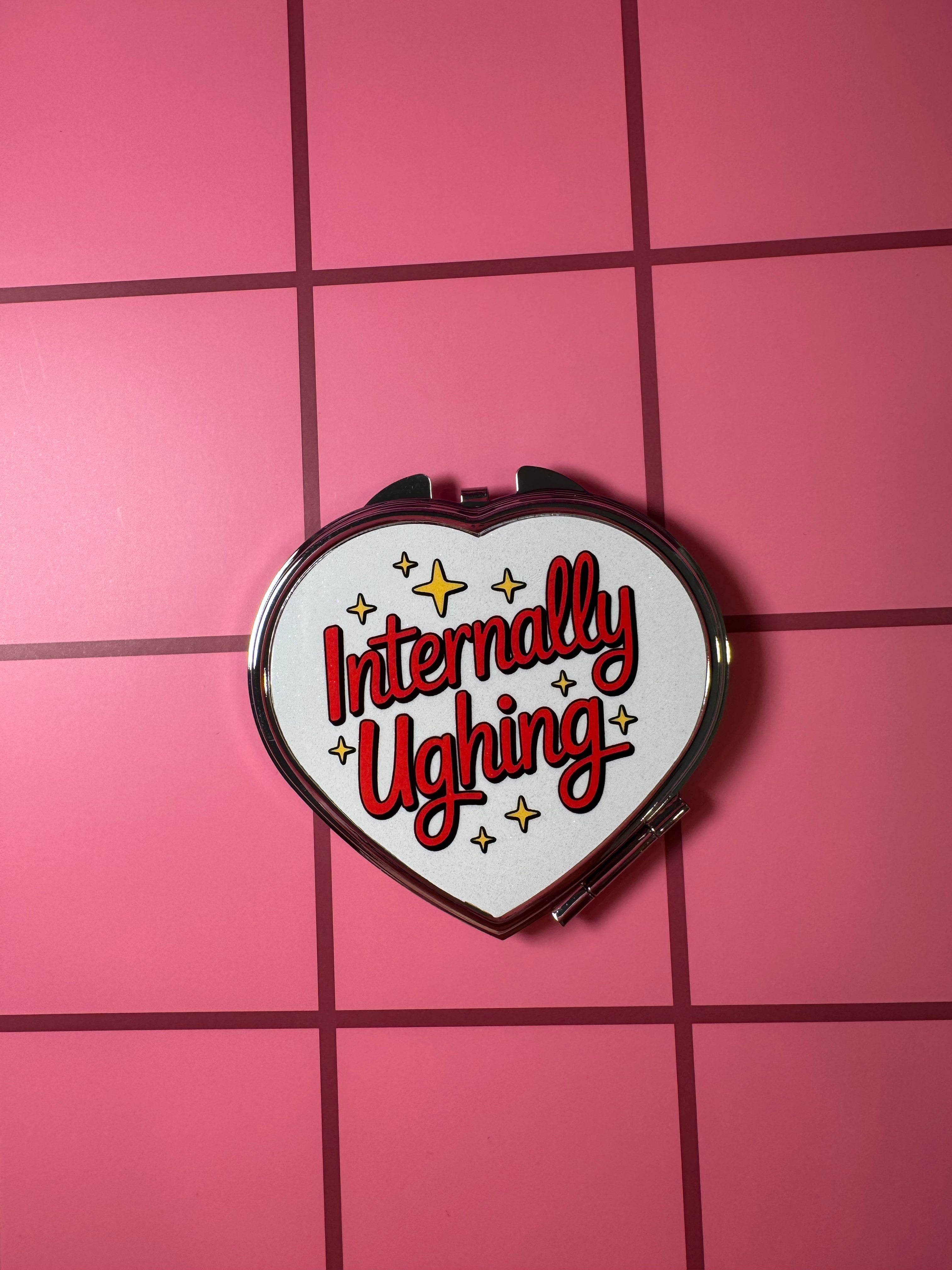 Internally Ughing Compact Mirror