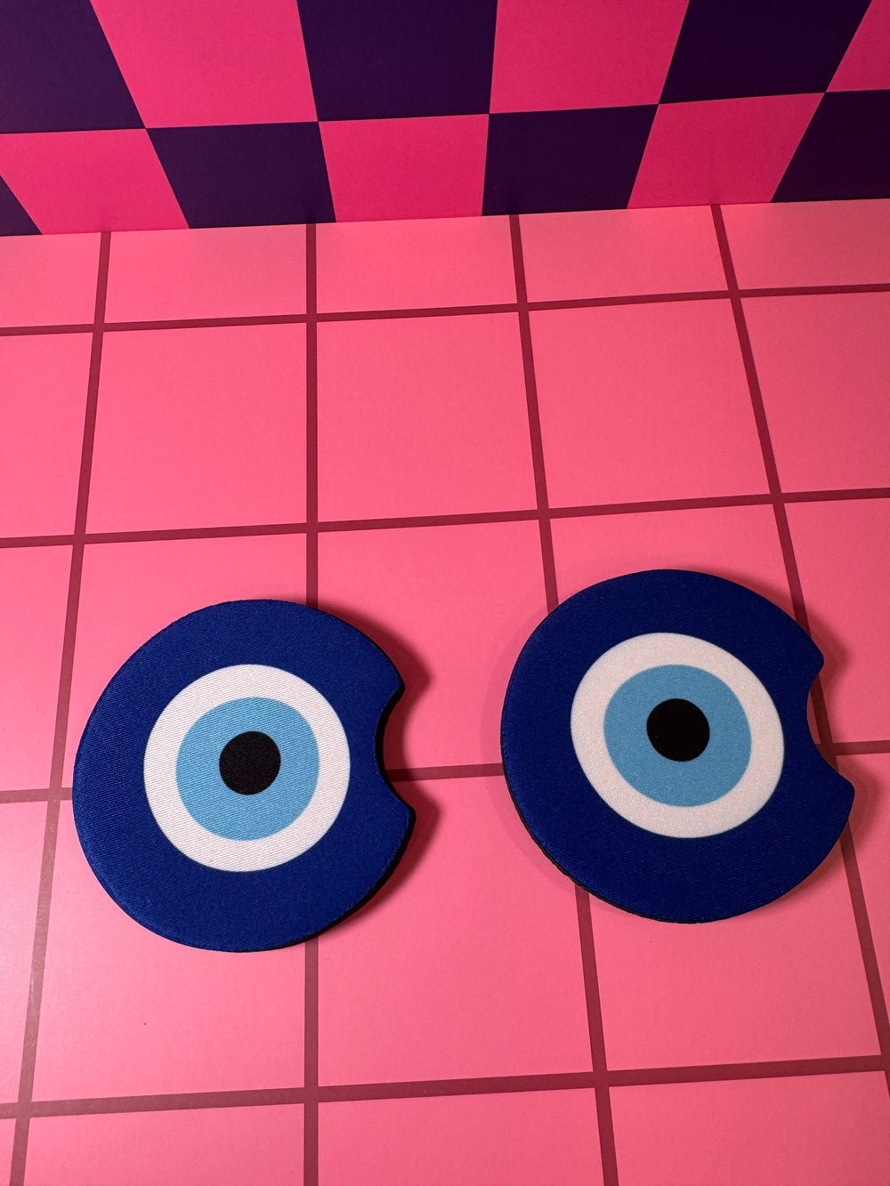 Evil Eye - Car Coaster (Pack of 2)