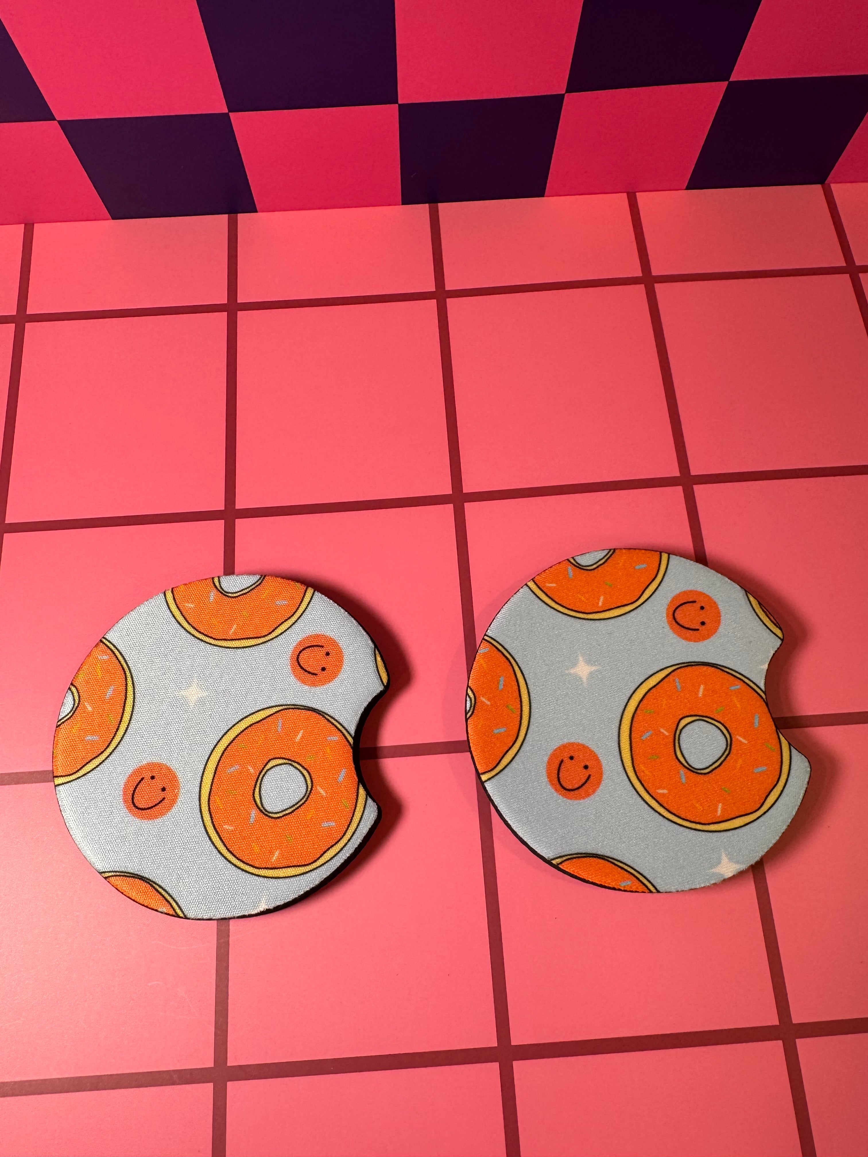 Donuts Car Coaster (Pack of 2)