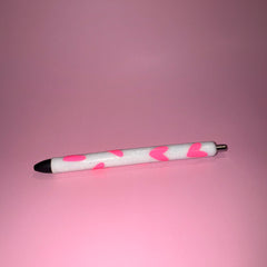 White with Pink Hearts - Pen