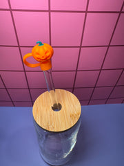Jack-o'-Lantern - 3D Straw Topper