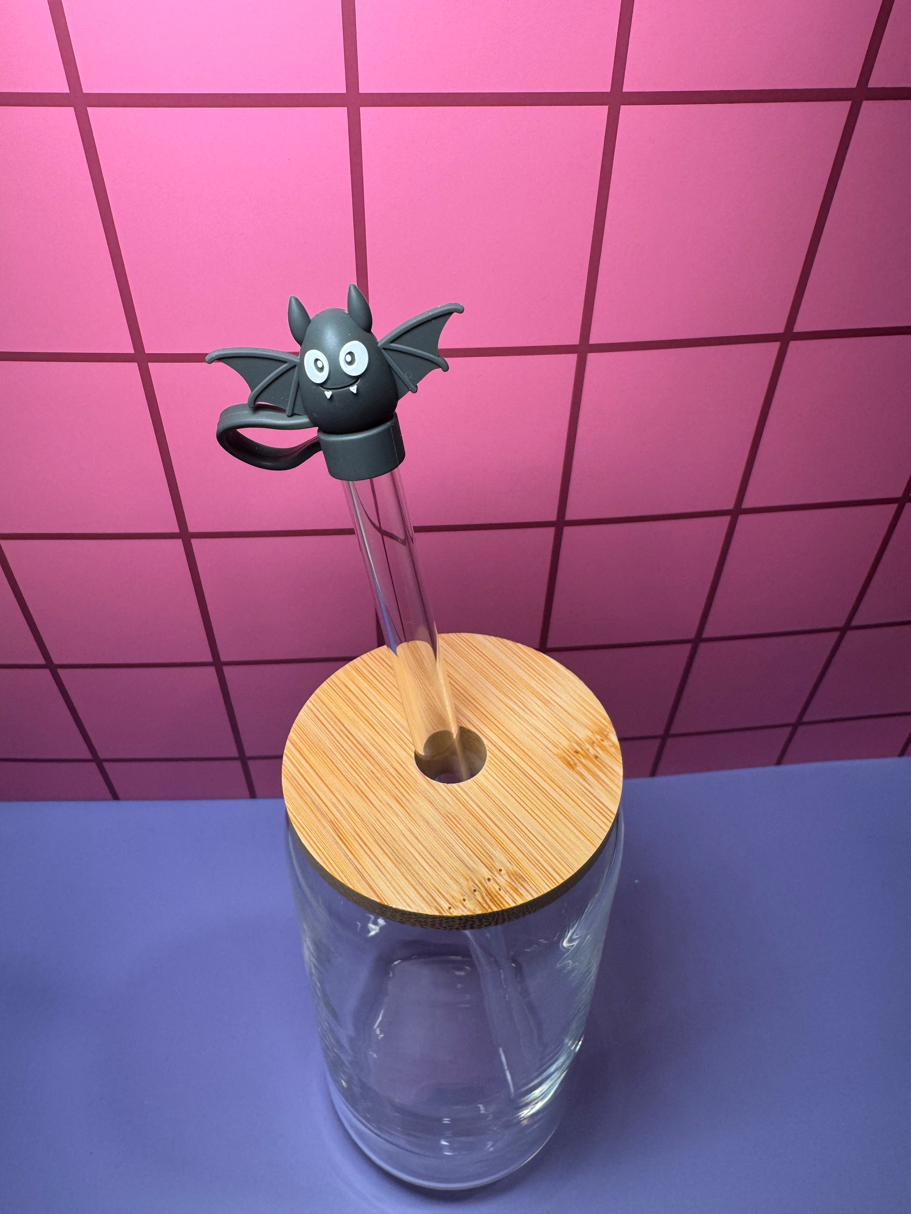 Bat 3D Straw Topper