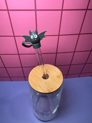 Bat - 3D Straw Topper