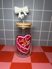 Self love is the best kind of love - 16 Oz Glass Can