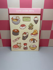 Sushi Pets - Sticker Sheet