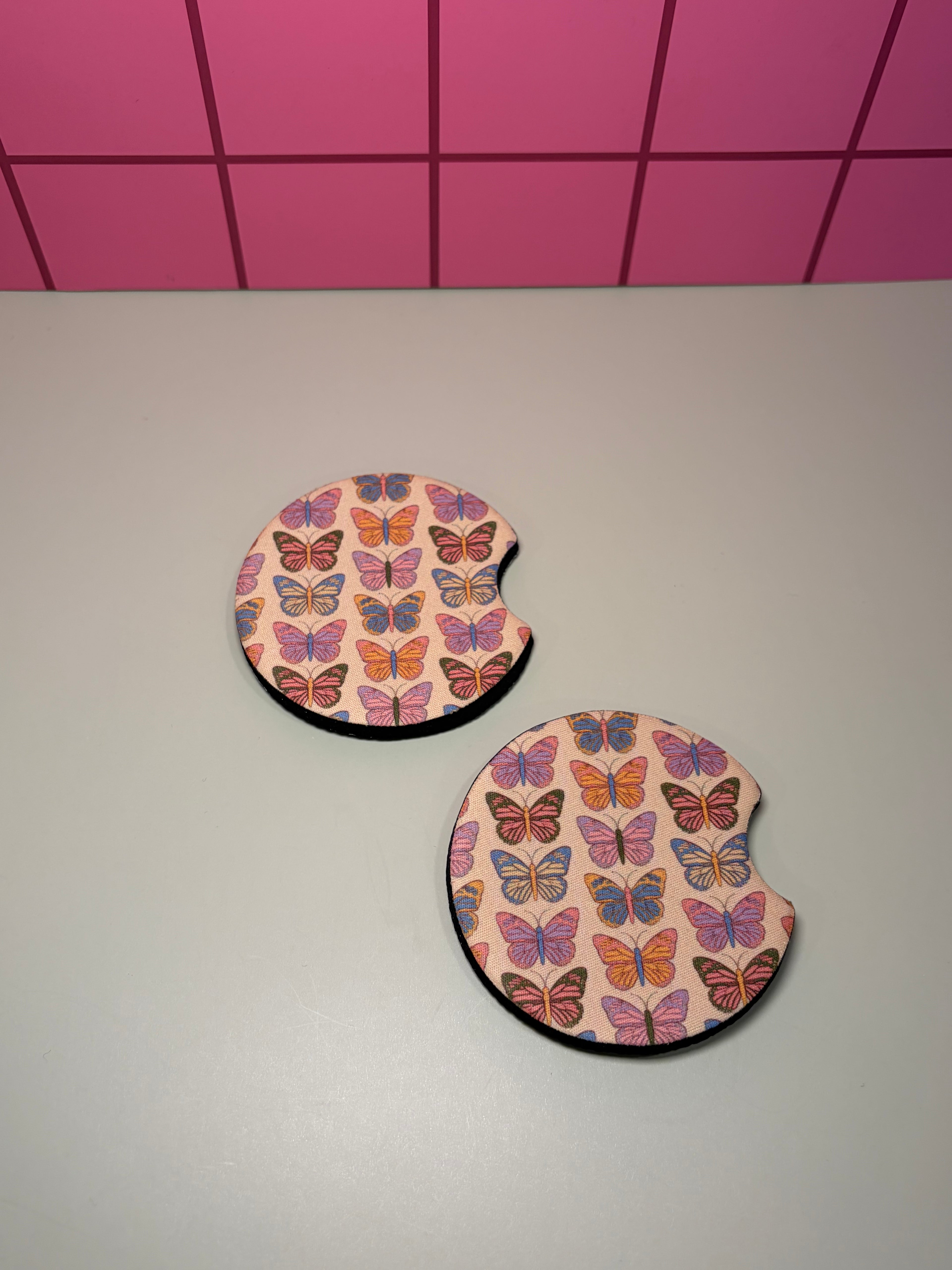 Butterflies- Car Coaster (Pack of 2)