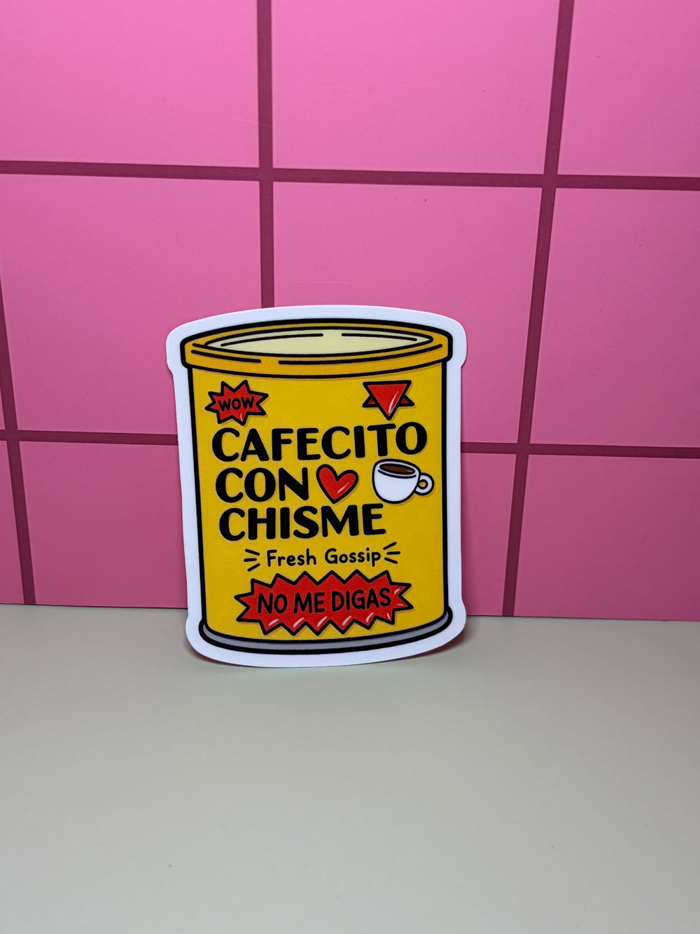 Cafecito Con Chisme- Sticker