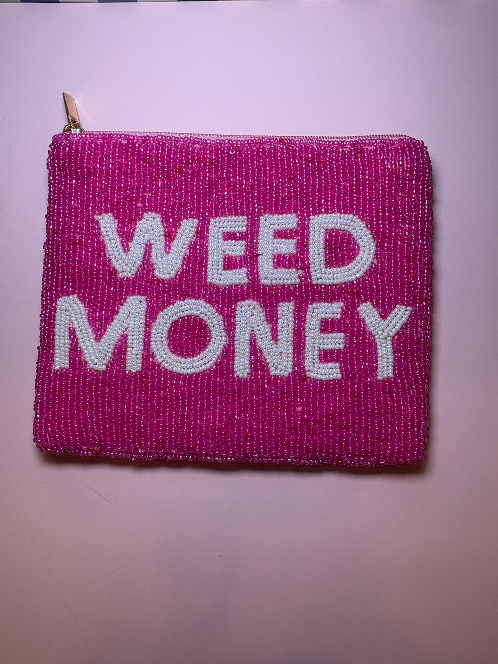 Weed Money - Medium Beaded Pouch