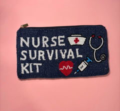 Nurse Survival Kit - Large Beaded Pouch