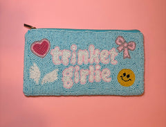 Trinket Girlie - Large Beaded Pouch