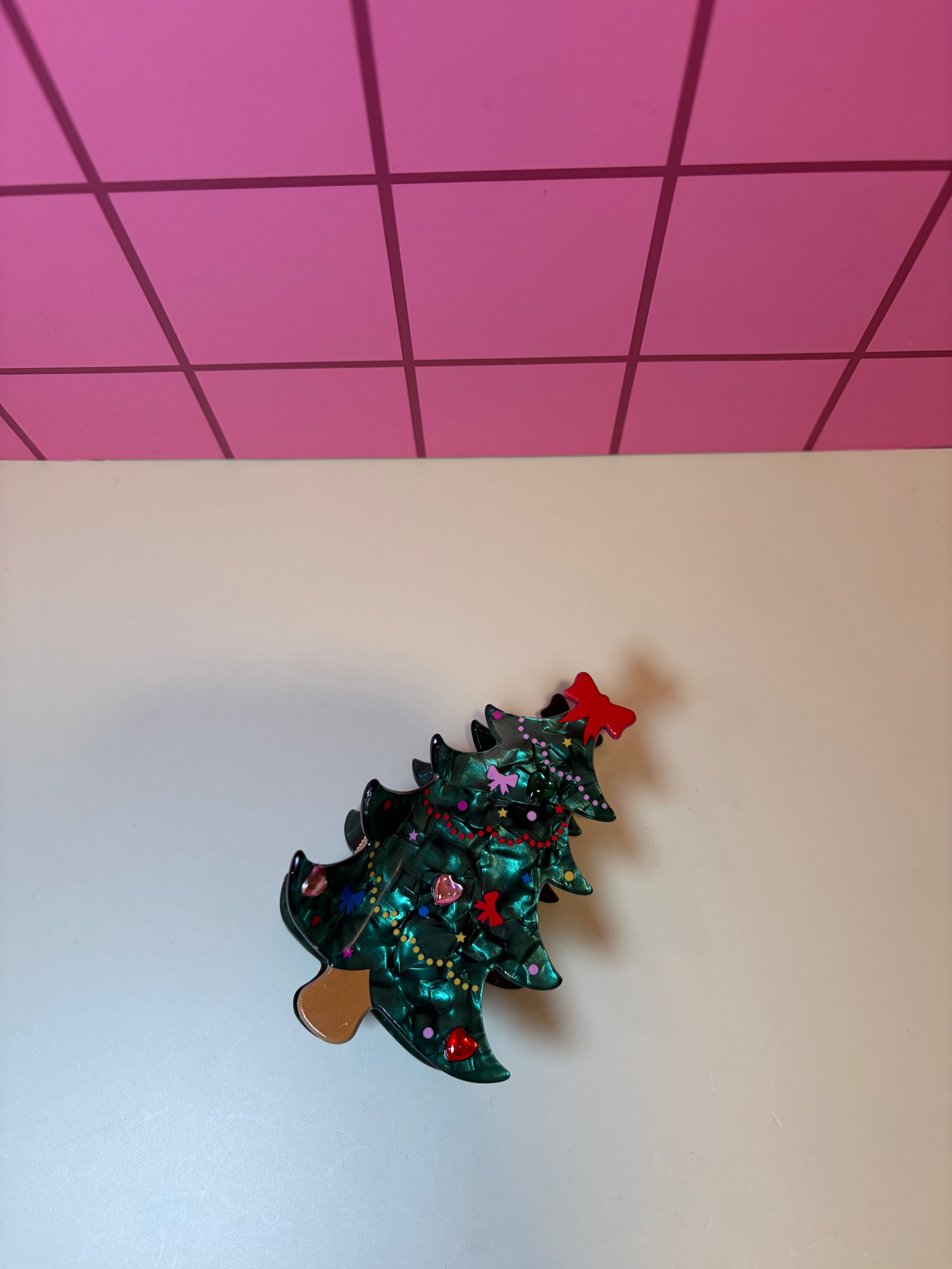 Christmas Tree- Claw Clip