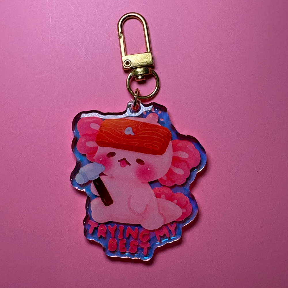 Trying my best - Keychain