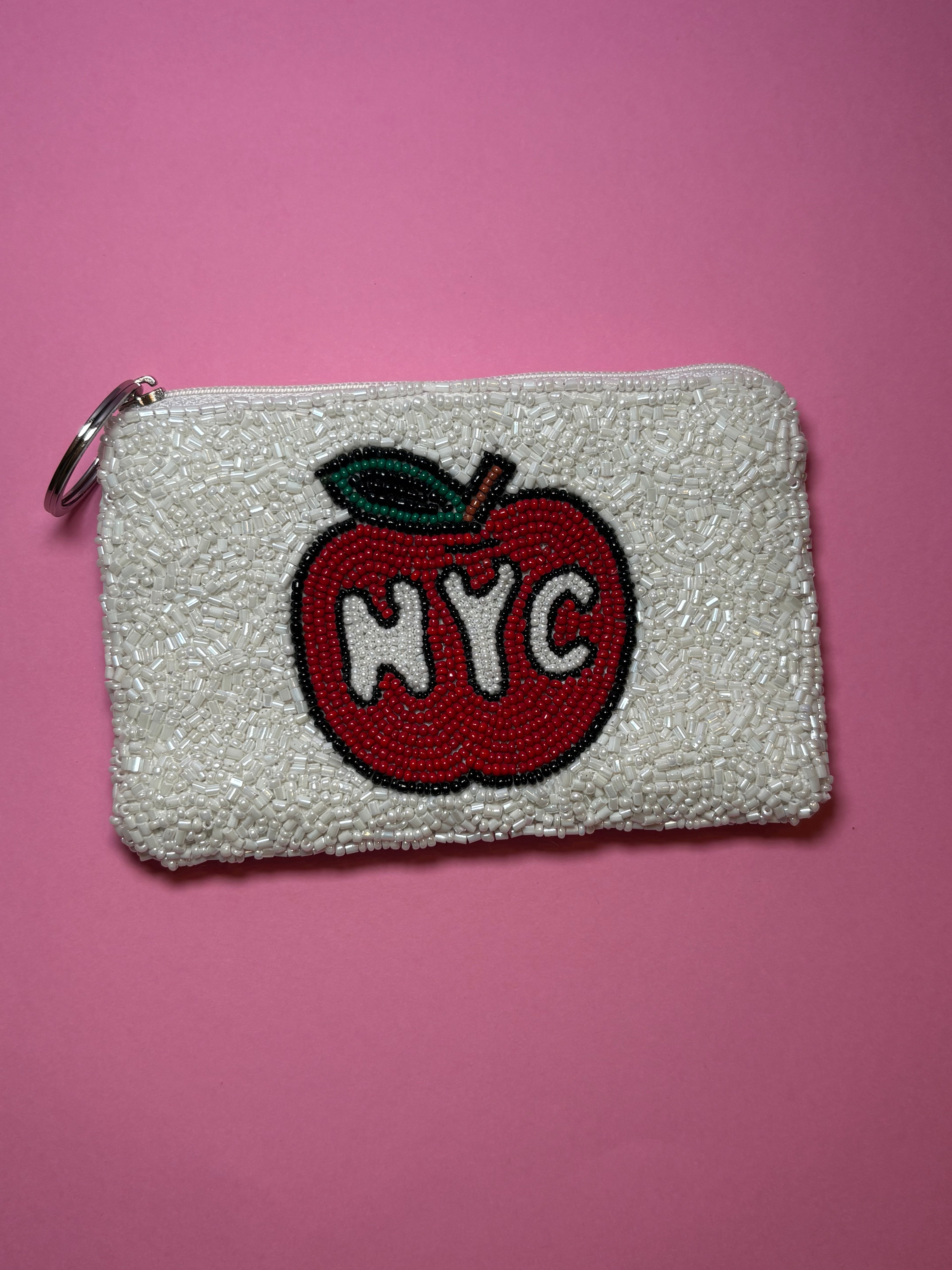 Big Apple NYC - Small Beaded Pouch