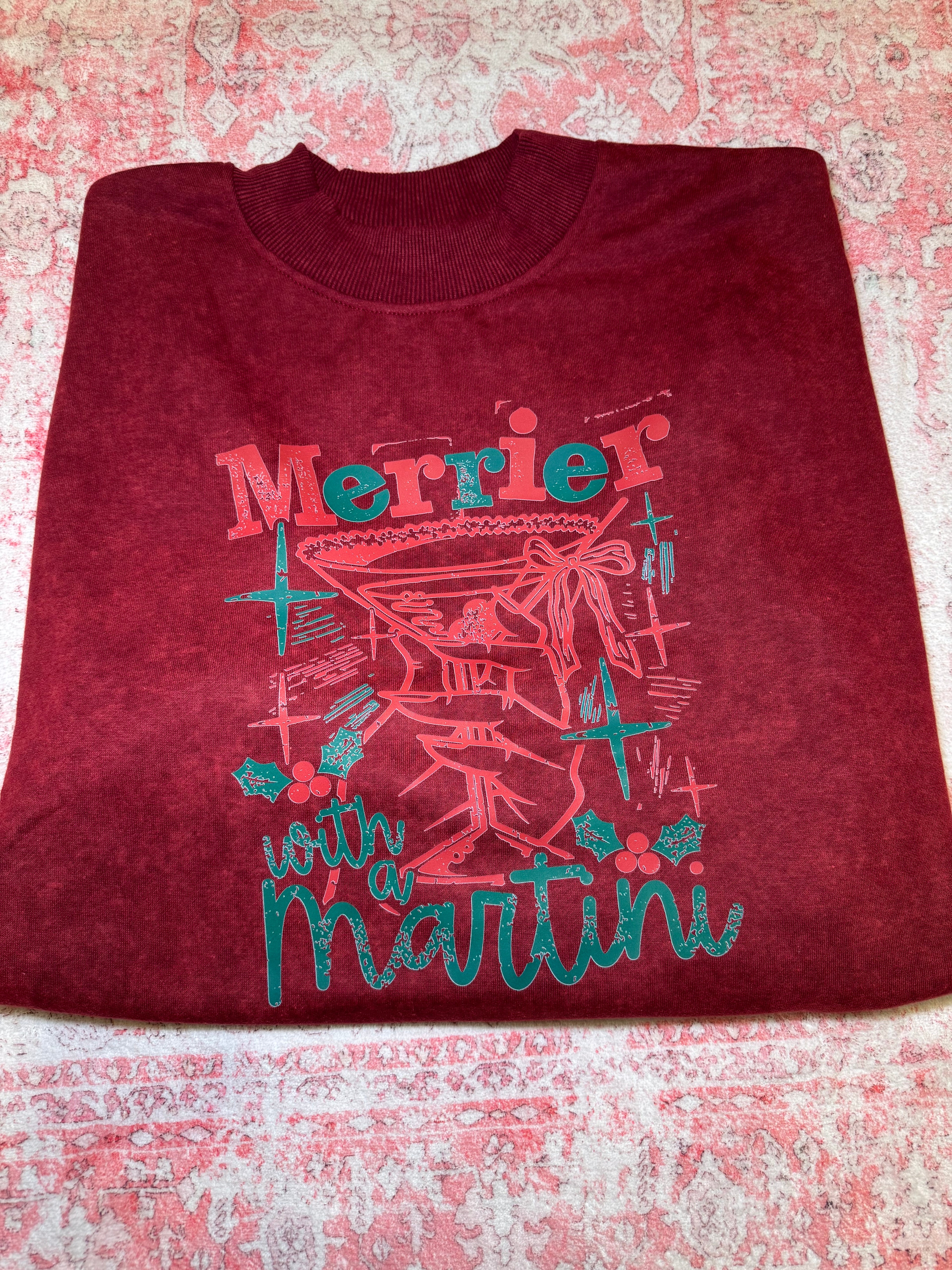 Merrier with a Martini - Mockneck