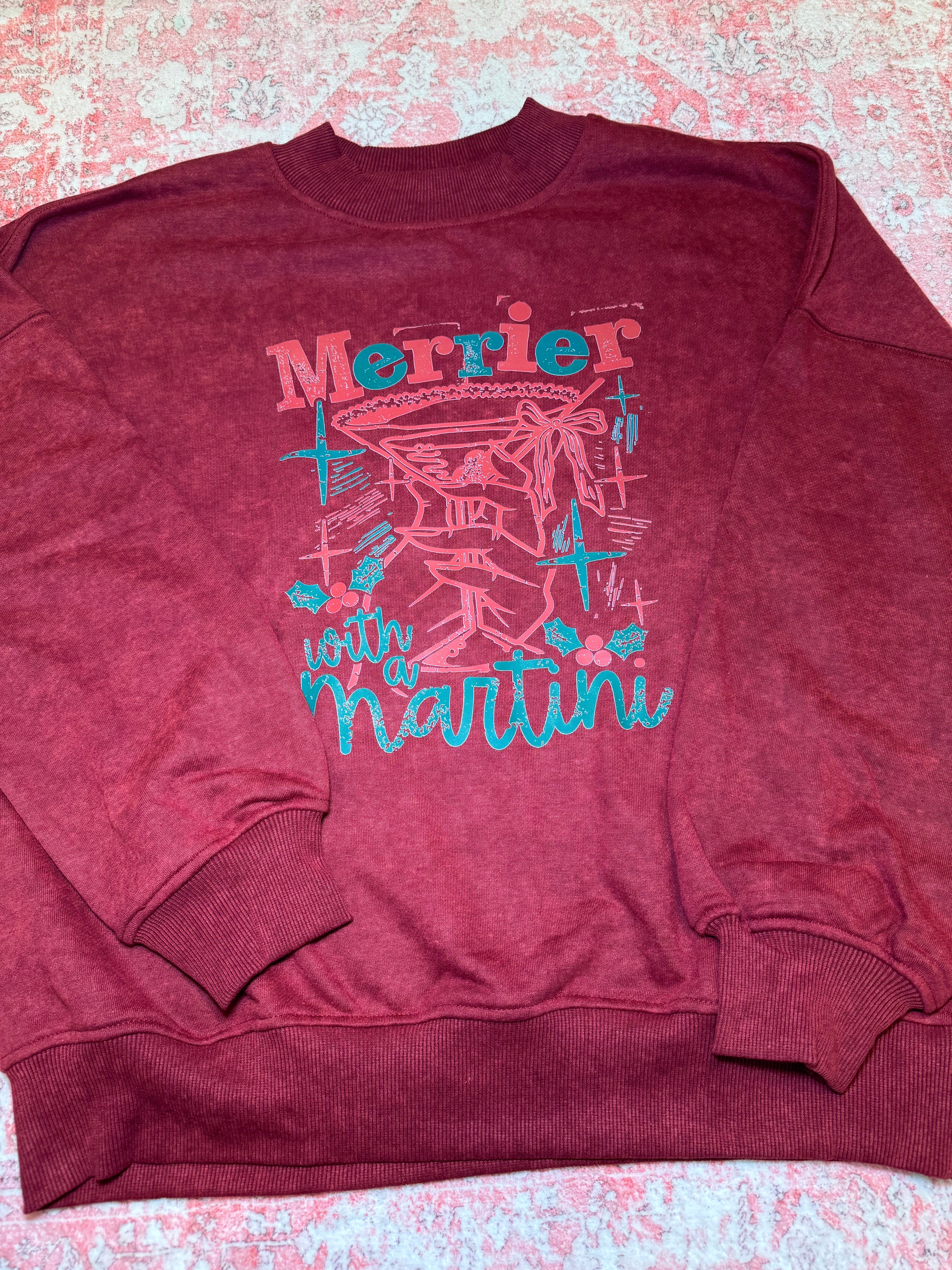 Merrier with a Martini - Mockneck