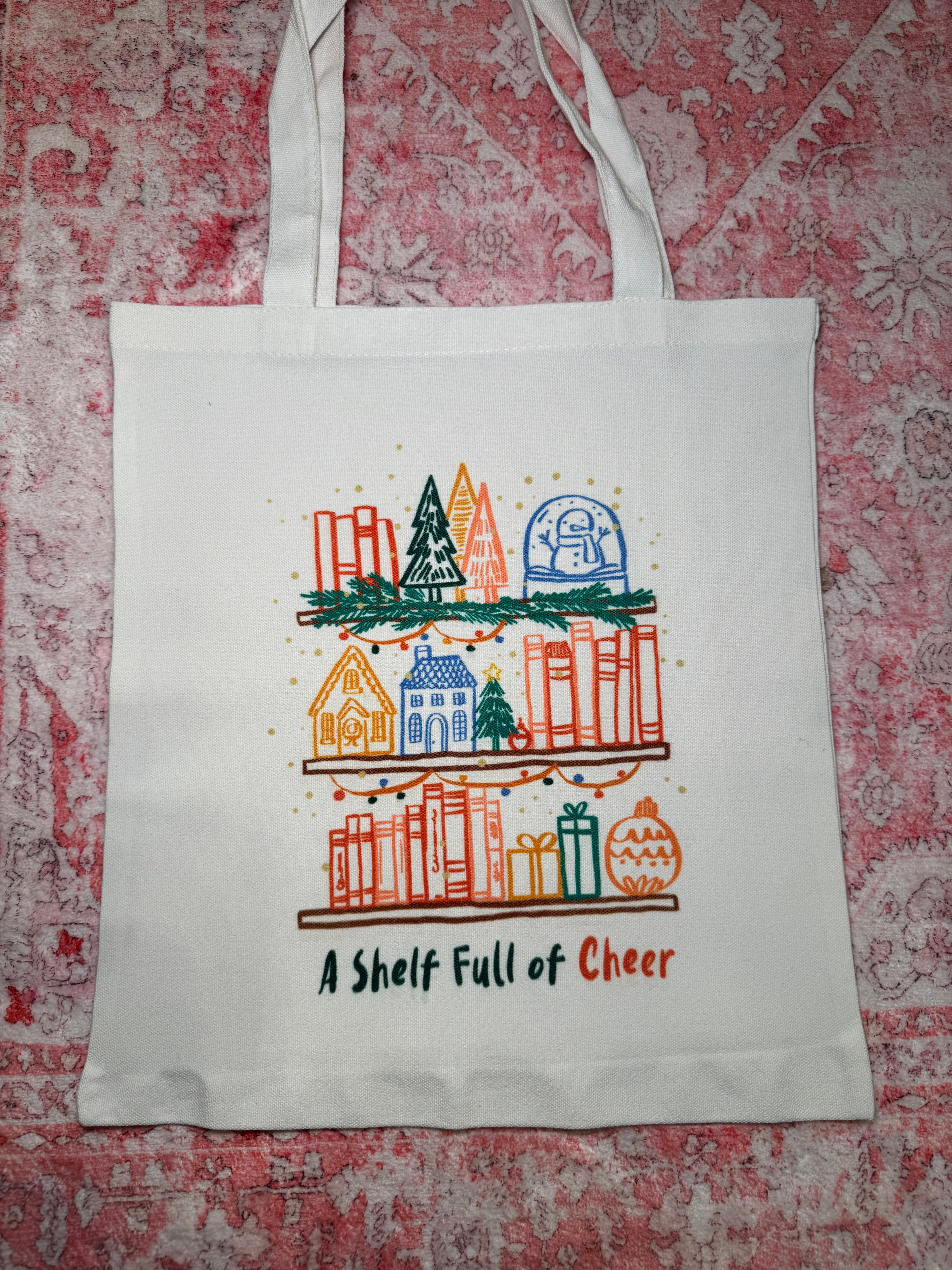 A Shelf Full of Cheer - Small Tote