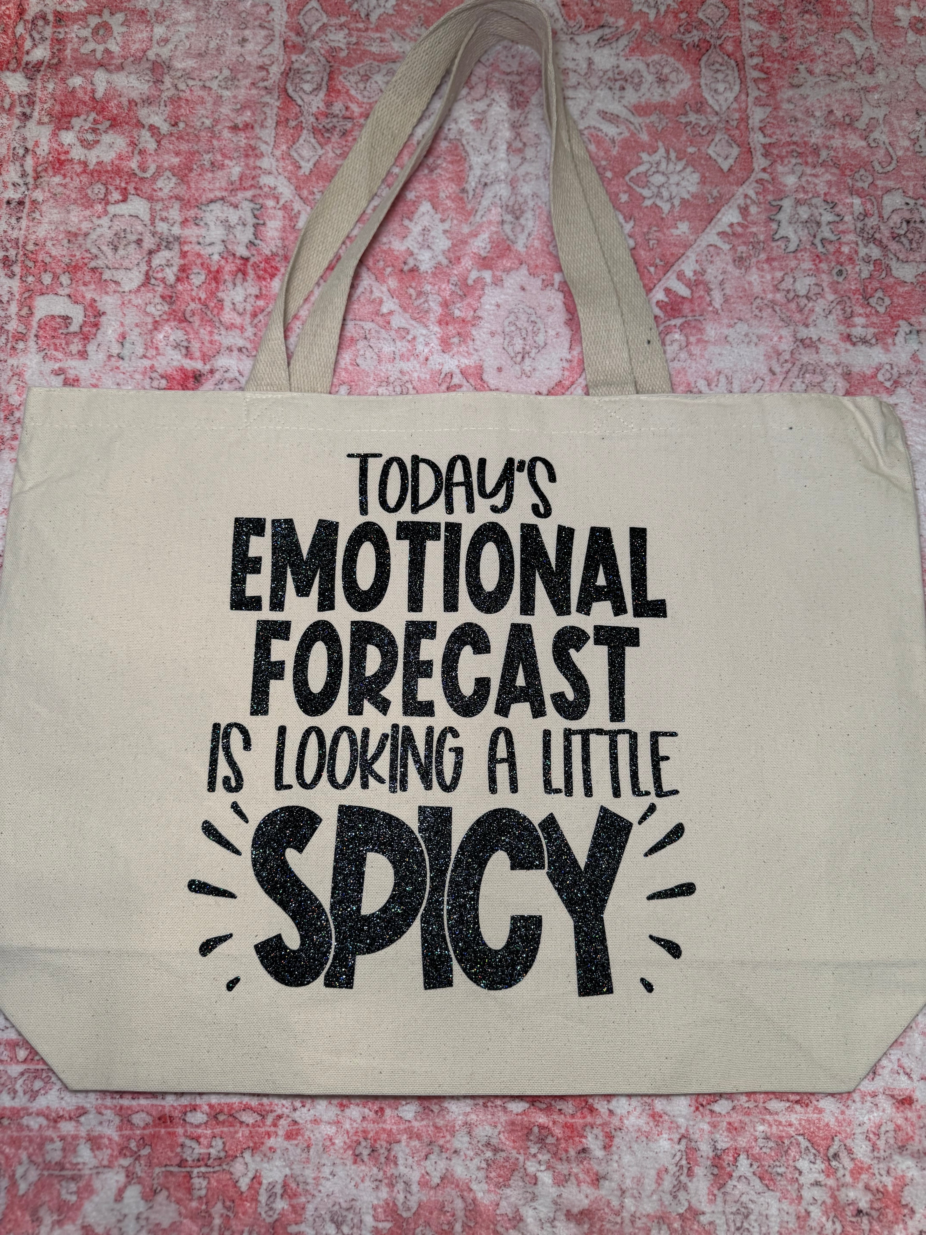 Today's Emotional Forecast Is Looking a Little Spicy - Large Tote