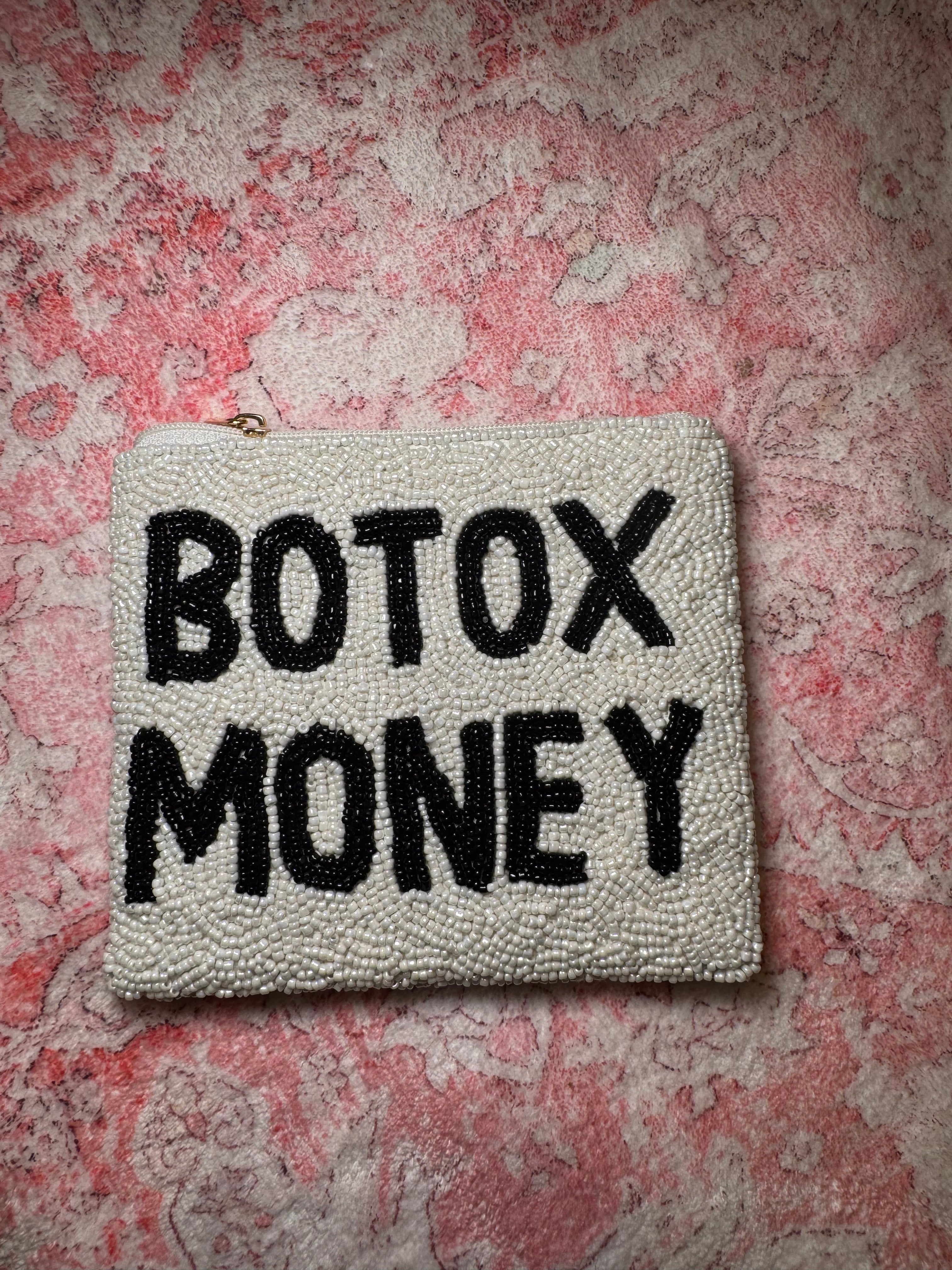 Botox Money - Large Beaded Pouch
