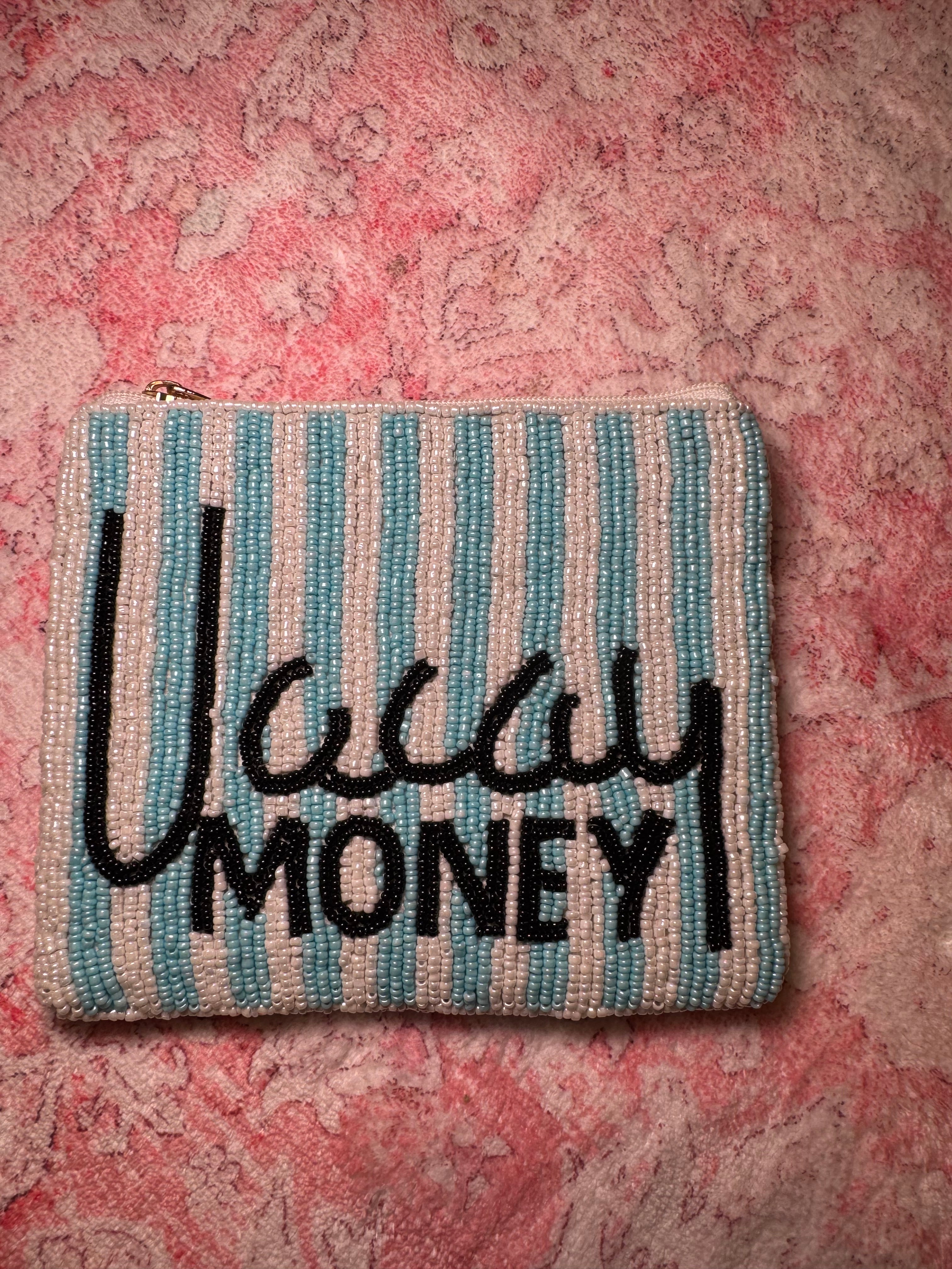 Vacay Money - Large Beaded Pouch