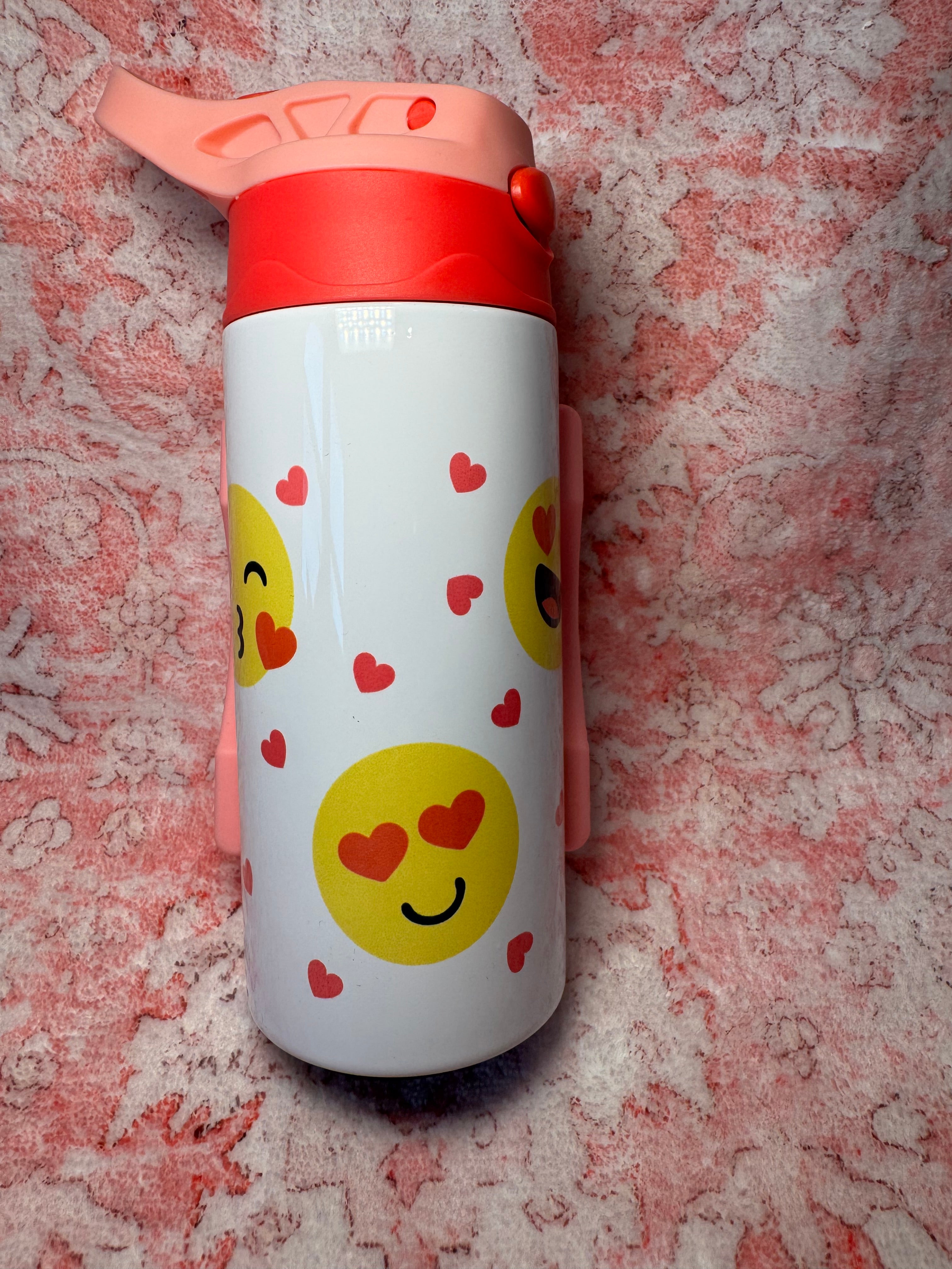 Smiling Emojis - Kids Metal Tumbler