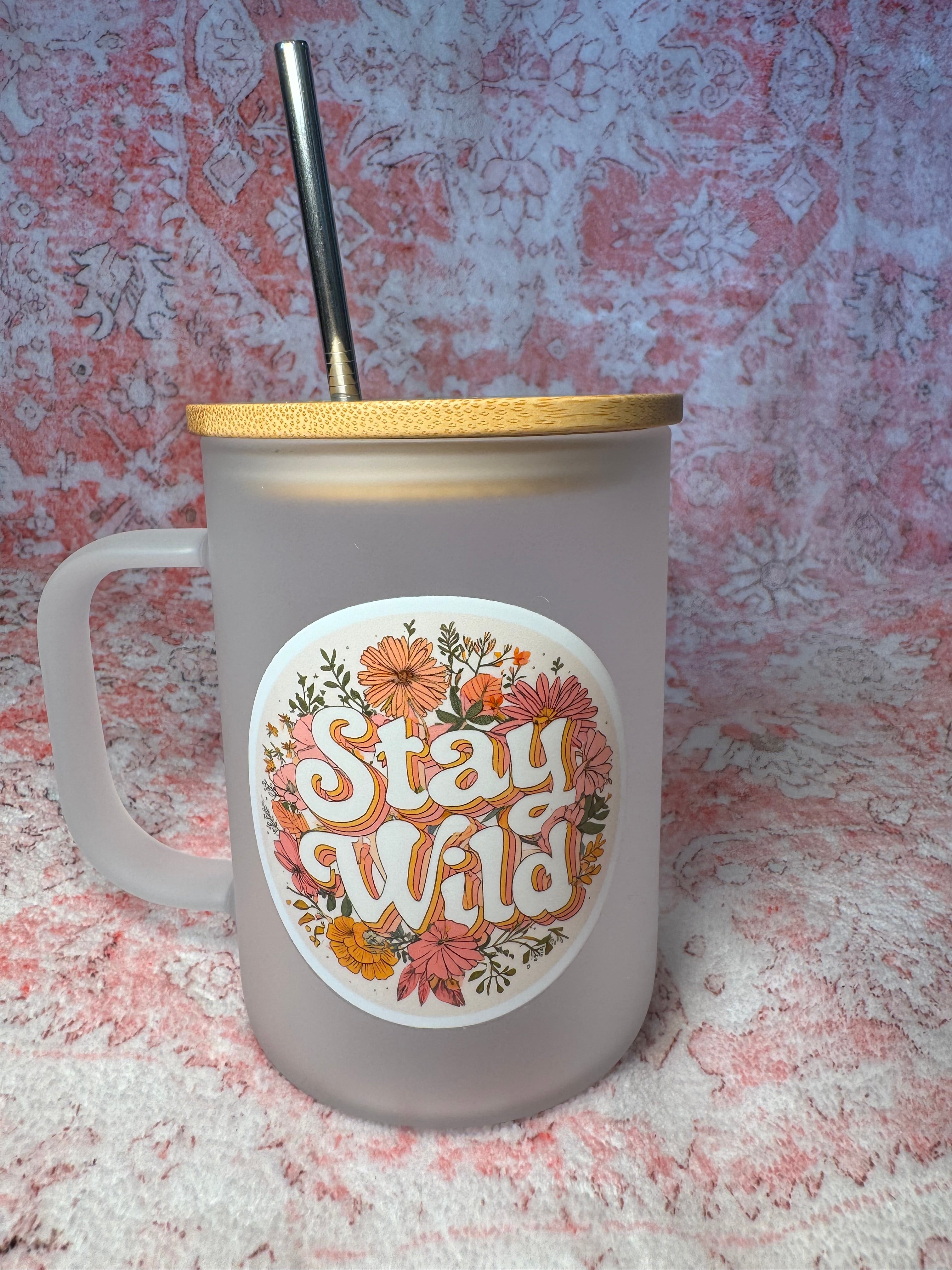 Stay Wild - Frosted Mug with Lid