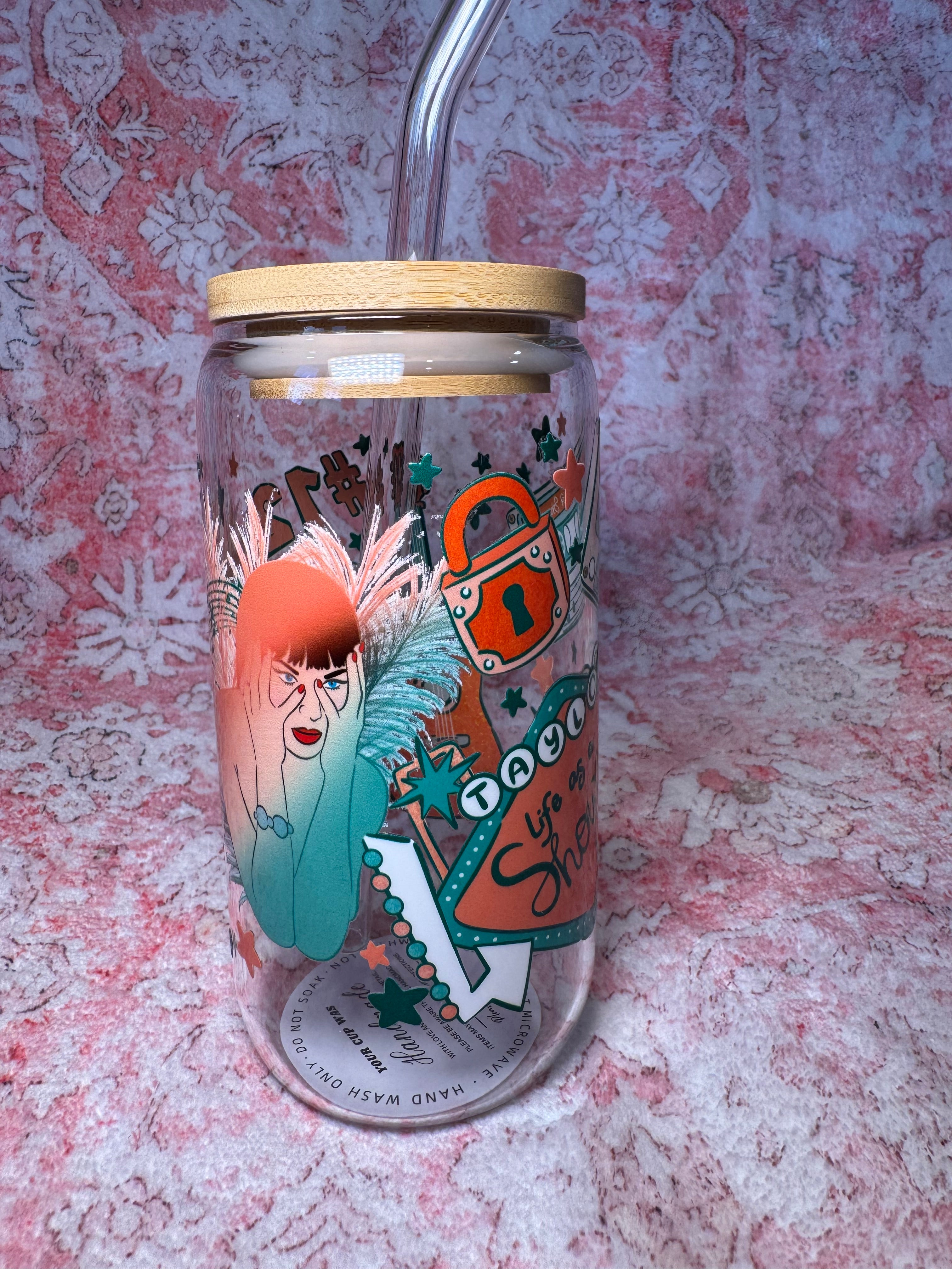Taylor Life of a Showgirl - 16 oz Glass Can