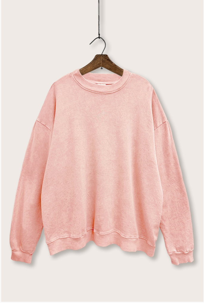 Self Love Club - Crewneck Sweatshirt (medium) – Self Love Club vintage pink acid wash crewneck