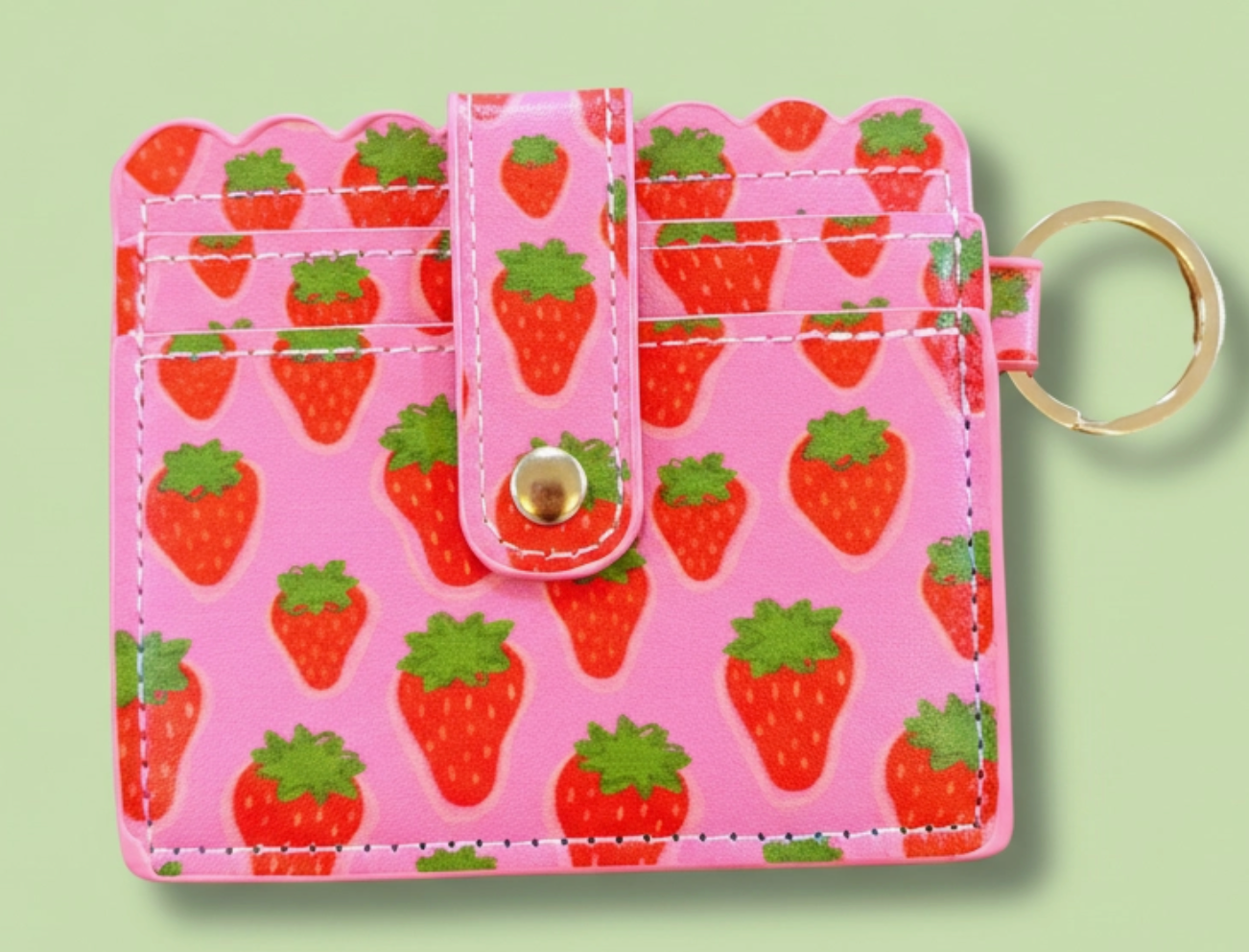 Strawberry Fields Keychain Wallet